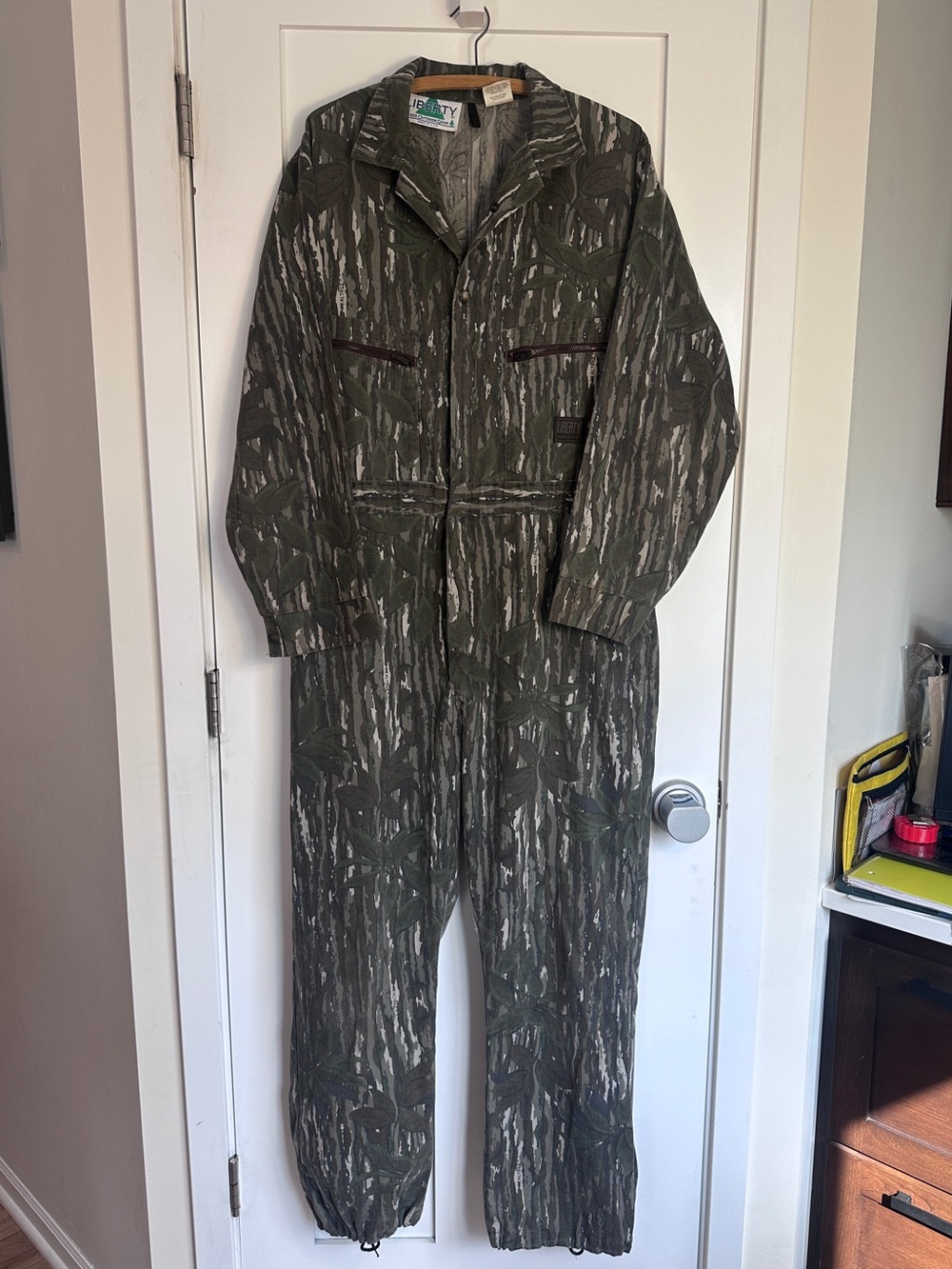 Liberty Rugged Vintage Realtree Green Brown Camo Hunting Coveralls Jumpsuit
